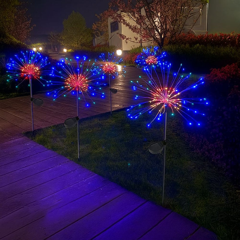 Led Solar Fogos de Artifício -Decoração de Natal -