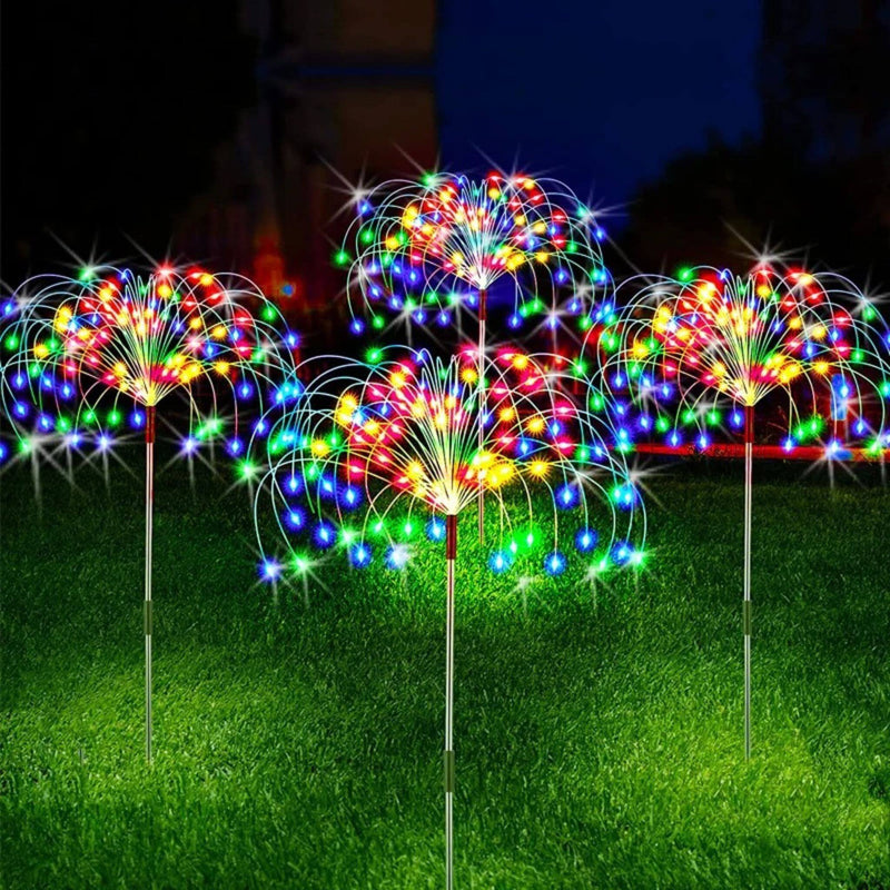 Led Solar Fogos de Artifício -Decoração de Natal -