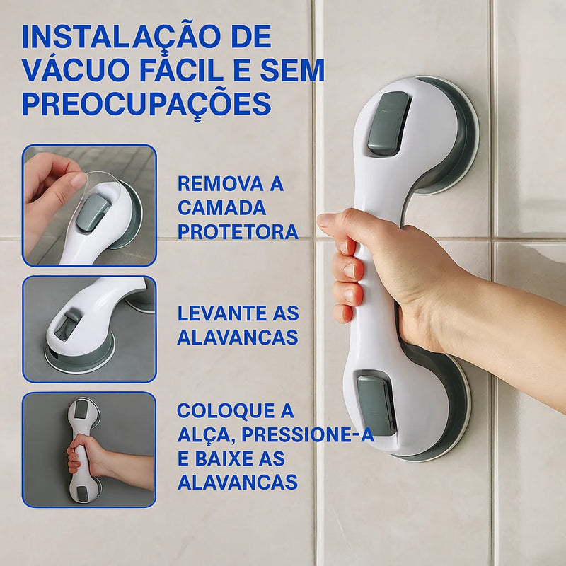 Barra de Apoio Portátil Para Banheiro SafeGrip | Firmeza e Segurança