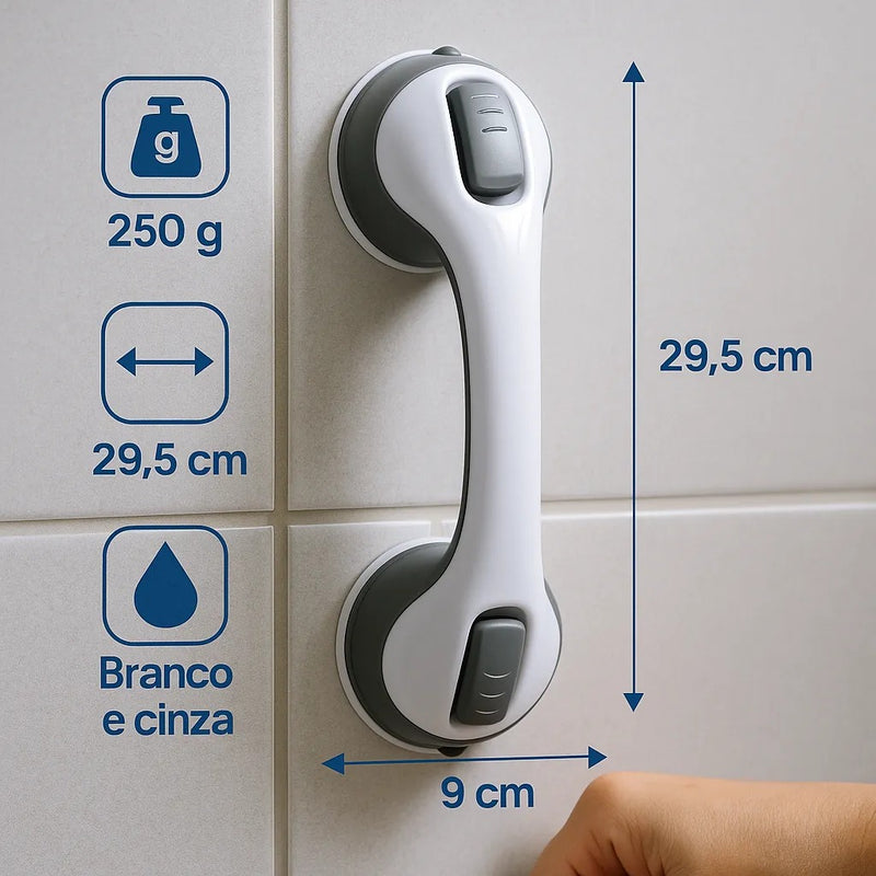 Barra de Apoio Portátil Para Banheiro SafeGrip | Firmeza e Segurança